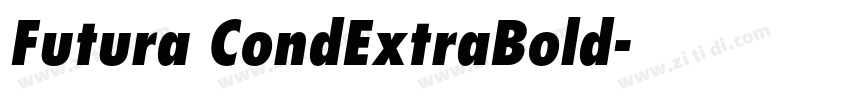 Futura CondExtraBold字体转换